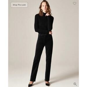 J. Crew Stella pant in velvet Black NWT size 00P